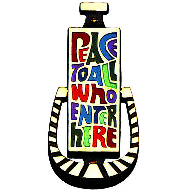 Peace To All Door Knocker