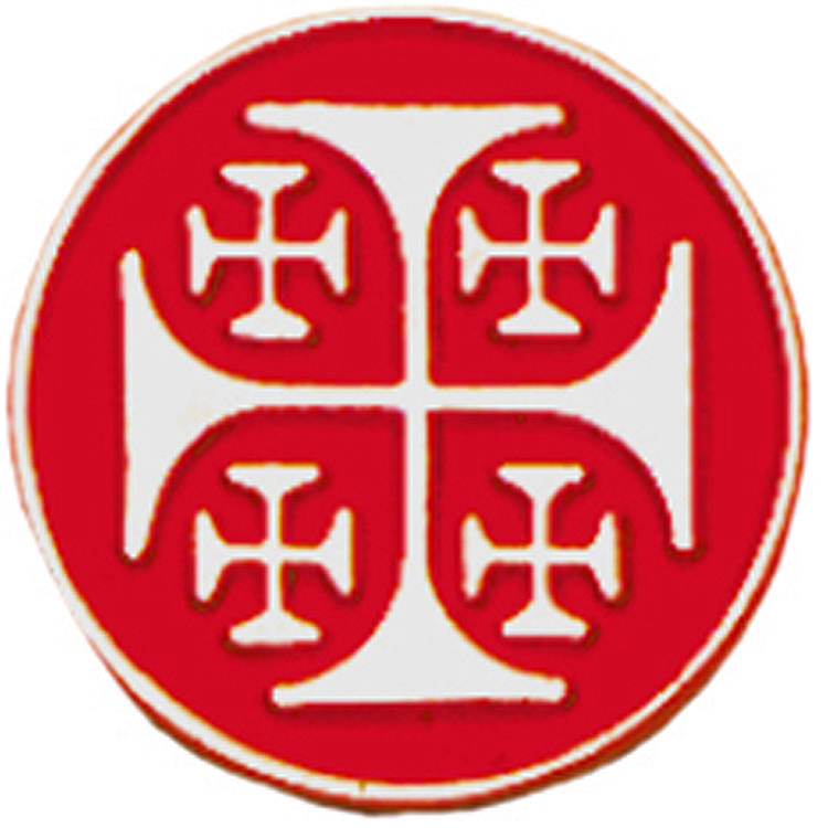 Jerusalem Cross Lapel Pin