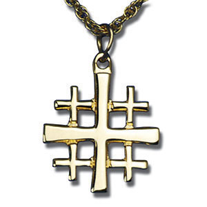 Jerusalem Cross - Sterling Silver: Terra Sancta Guild