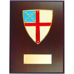 Episcopal Wall Plaque Gold Plated