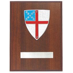 Episcopal Wall Plaque Pewter