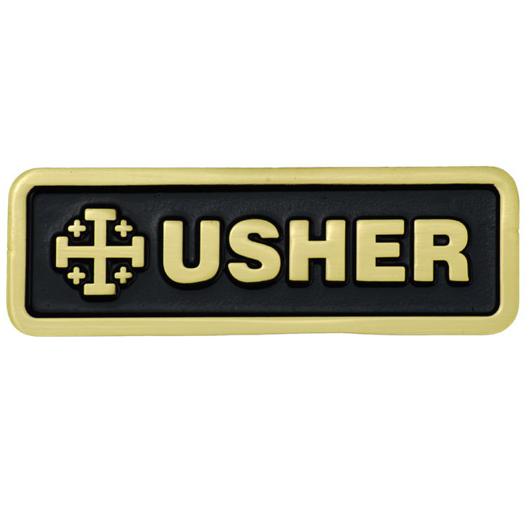 Jerusalem Cross Usher Badge | Church Usher Badge | Terra Sancta Guild