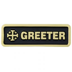 Jerusalem Greeter Badge