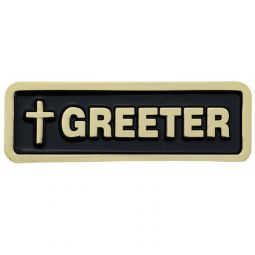 Latin Greeter Badge