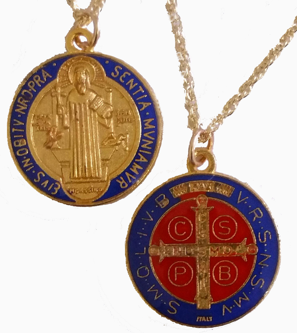 st benedict pendant