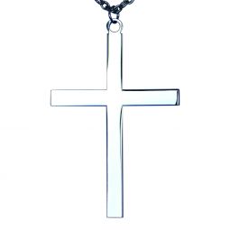4" Silver Plated Latin Pectoral Cross