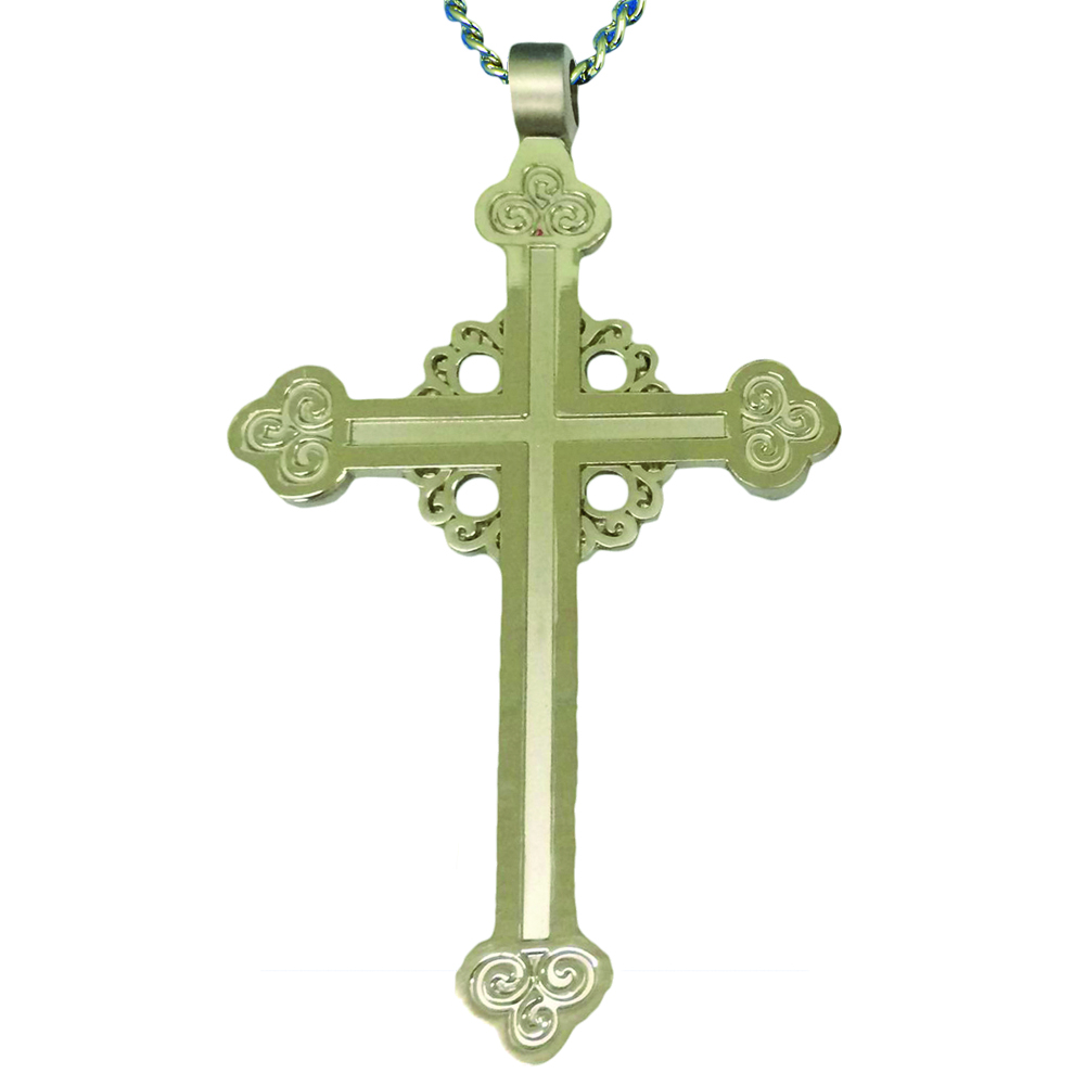 Necklaces : Sterling Silver Jerusalem Cross - Necklace w ...