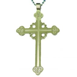 Siver Budded Pectoral Cross