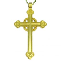 Gold Budded Pectoral Cross