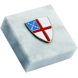 Episcopal Shield 2" x 2" Paperweight