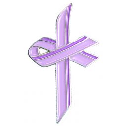 Lavender Awareness Cross