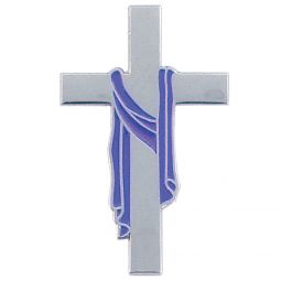 Silver Plated Purple Shroud Easter Pin