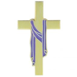 Gold Plated Purple Enameled Easter Pin