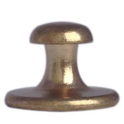 Short Shank Brass Plated Collar Button