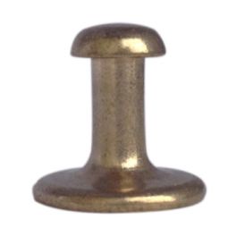 Long Shank Brass Plated Collar Button
