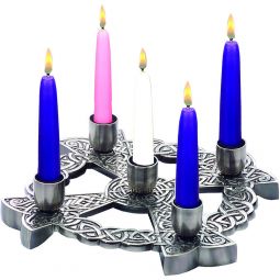 Pewter Finish Celtic Knot Advent Wreath