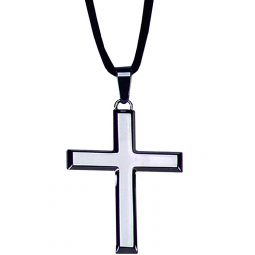 1 1/4' Beveled Edge Stainless Steel Latin Cross