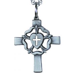 rose cross luther lutheran confirmation chain necklace pack crosses