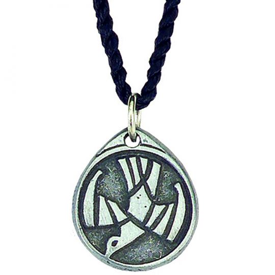 two tone interlocking circle necklace