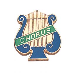 Music Lyre Chorus Pin