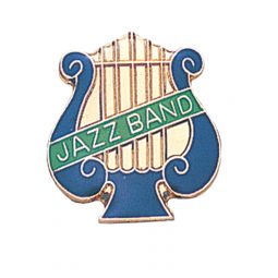 Music Lyre Jazz Band Pin