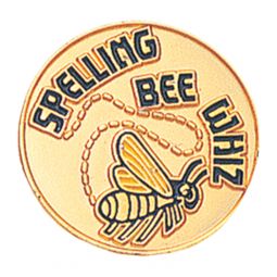 Spelling Bee Whiz Pin