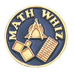 Math Whiz Pin