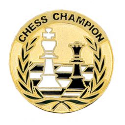 Chess Champion Pin