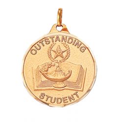 1 1/4" Outstanding Student with Ribbon