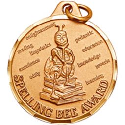 1 1/4" Spelling Bee Award with Ribbon