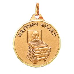 1 1/4" Writing Award with Ribbon