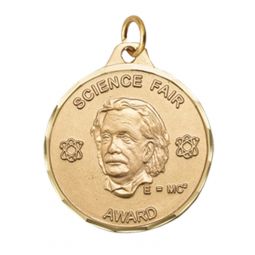1 1/4" Science Fair Award with Ribbon